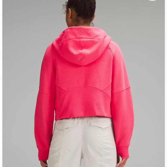 NWT Lululemon Oversized Half Zip Scuba Hoodie Jacket Glaze Pink Size XL/XXL - Picture 2 of 10